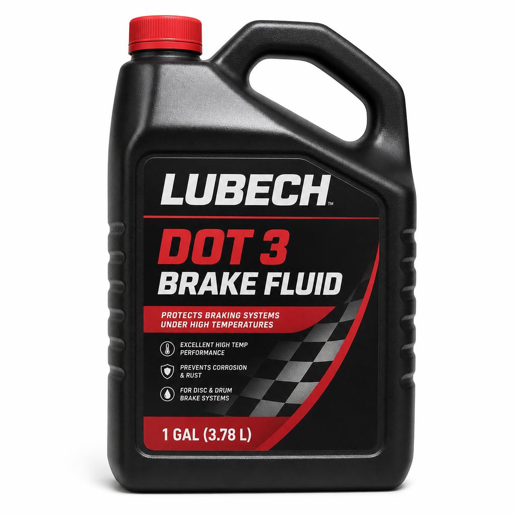LUBECH DOT 3 brake fluid one gallon jug